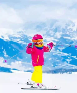 Little Skiers Diamond Painting