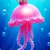 Pink Jellyfish Diamond Painting