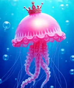 Pink Jellyfish Diamond Painting