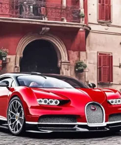 Red Bugatti Diamond Painting