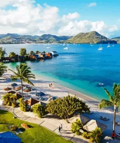 Saint Lucia In The Caribbean Diamond Painting