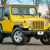 Yellow Jeep Wrangler Car Diamond Painting