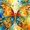 Abstract Colorful Butterfly Diamond Painting