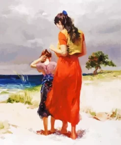 Beach Walk Pino Daeni Diamond Painting