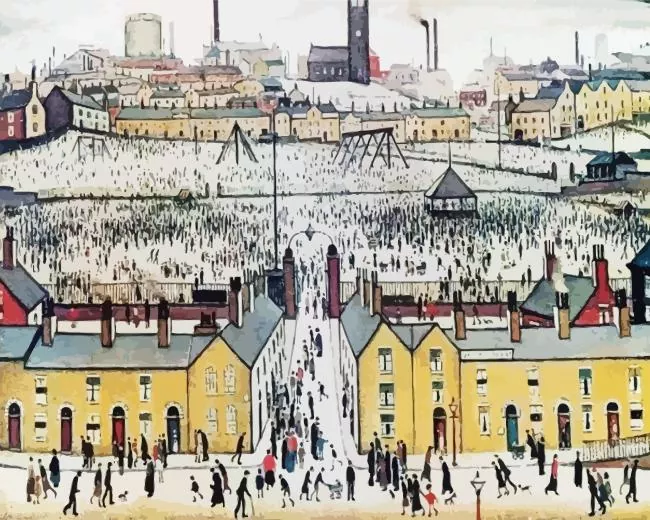 Britain at Play by ls lowry Diamond Dotz Britain at Play By LS Lowry Diamond Painting