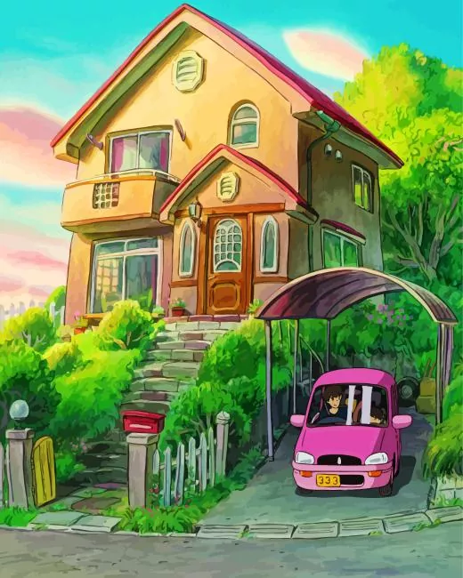 aesthetic ghibli home Diamond Paintings Aesthetic Ghibli Home Diamond Painting