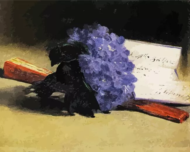 bouquet of violets by edouard manet Diamond By Numbers Bouquet Of Violets By Edouard Manet Diamond Painting