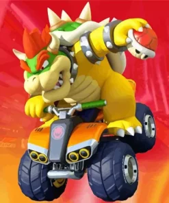 Bowser Mario Kart Diamond Painting