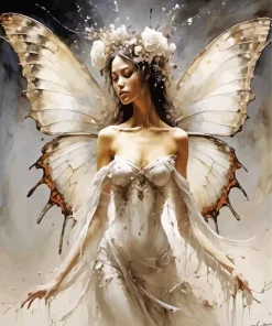 Butterfly Bride Diamond Painting