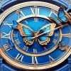 Butterfly Clock Diamond Painting