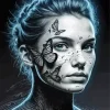 Butterfly Drawing On Face Art Diamond Painting