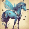 Butterfly Horse Diamond Painting