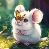 Butterfly Mouse Diamond Painting