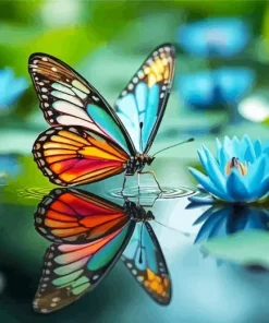 Butterfly Reflection Diamond Painting