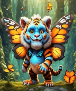 Butterfly Tiger Diamond Painting