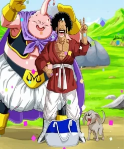 Buu And Mr Satan Diamond Painting