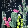 Cactus Chalk Art Diamond Painting