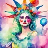 Clown Girl Diamond Painting