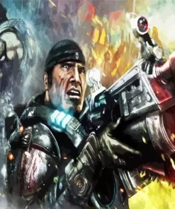 Gears Of War Marcus Diamond Painting