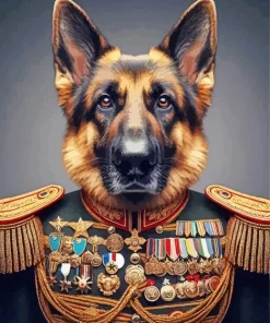 General Dog Art Diamond Painting