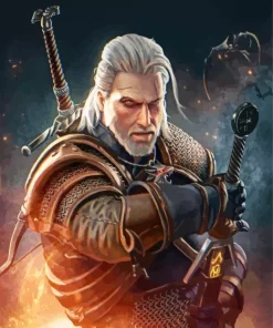 Geralt Witcher Diamond Painting