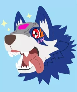 Loogamon Digimon Diamond Painting