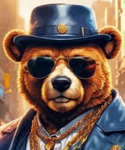 Mafia Bear Diamond Painting