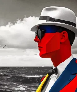 Man With A Hat Diamond Painting