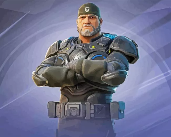 marcus fenix Diamond By Numbers Marcus Fenix Diamond Painting