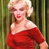 Marilyn Monroe In Red Dress Diamond Painting