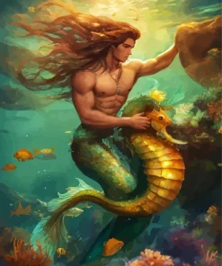 Mermaid Man Diamond Painting