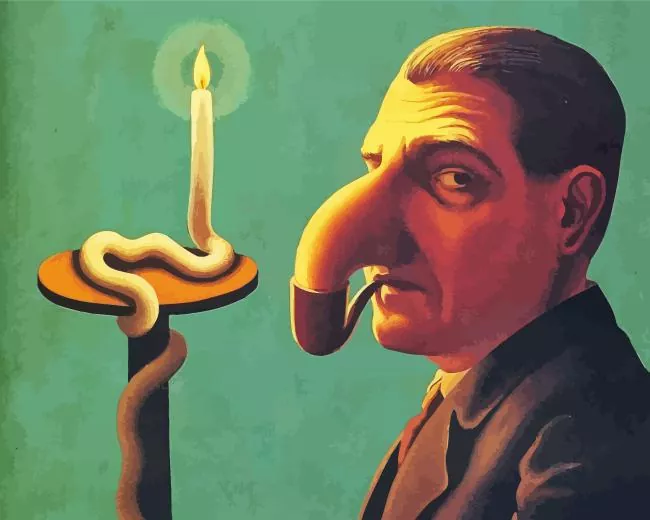 philosophers lamp by magritte Diamond Paintings Philosophers Lamp By Magritte Diamond Painting