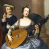 Vintage Lute Player Diamond Painting