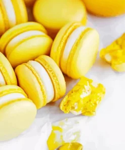 Yellow Lemon Macaron Diamond Painting
