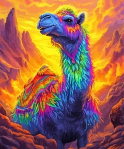 Colorful Camel Art Diamond Painting