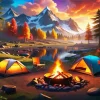 Cozy Campsite Diamond Painting