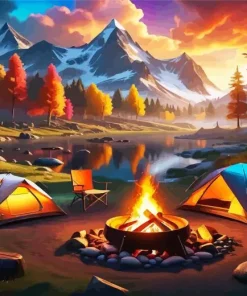 Cozy Campsite Diamond Painting