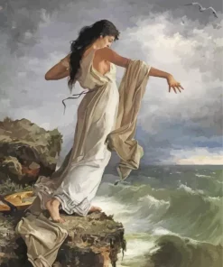 Death of Sappho by Miguel Selva Diamond Painting