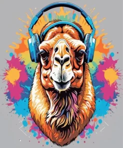 Dj Camel Face Diamond Painting