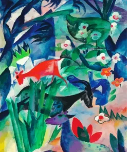 Mountain Goats Campendonk Diamond Painting