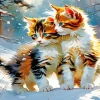 Calico Kittens Diamond Painting