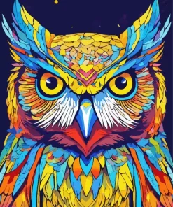 Colorful Owl Bird Diamond Painting