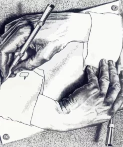 Drawing Hands By Maurits Cornelis Diamond Painting