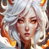 Girl Kitsune Anime Diamond Painting