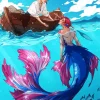 Mermaid And Fisherman Diamond Painting