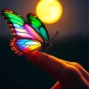 Aesthetic Rainbow Butterfly Diamond Painting