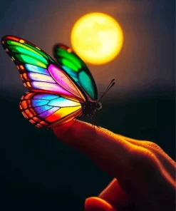 Aesthetic Rainbow Butterfly Diamond Painting