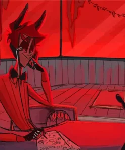 Alastor Hazbin Hotel Diamond Painting