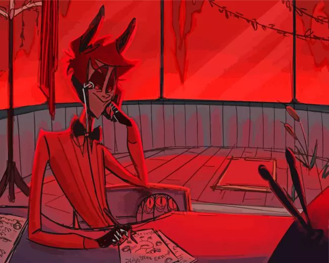 Alastor Hazbin Hotel Diamond Painting Alastor Hazbin Hotel Diamond Painting