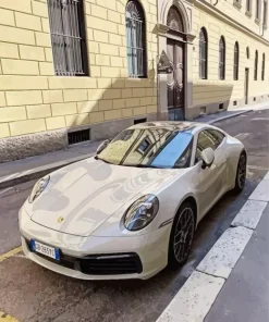 Beige Car Diamond Painting